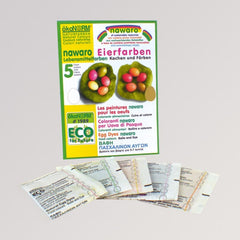 Eier Färbefarben nawaro, Natur-Lebensmittelfarben, 5 Farben von Ökonorm