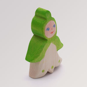 Blumenkind Märzenbecher aus Holz in natur und hellgrün von Ostheimer - Seite