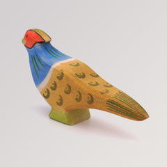 Holzfigur Fasan Rückseite von Ostheimer