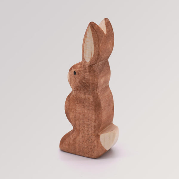 Ostheimer Holzfigur für Kinder Hase Ohren hoch