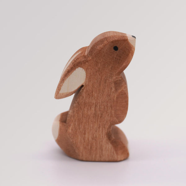 Ostheimer Holzfigur für Kinder Hase Ohren nach unten