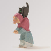 Hexe mit Katze auf Rücken von Ostheimer