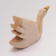 Ostheimer Holzfigur Schwan hoch