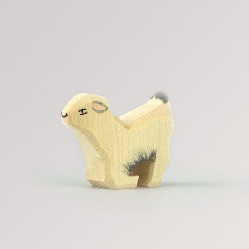 Ostheimer Holzfigur Zicklein trinkend