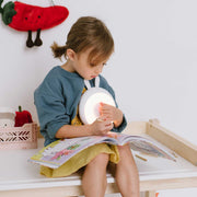 Rabbit & Friends Lichtwecker & Nachtlicht für Kinder in weiß - mit Hasenohren