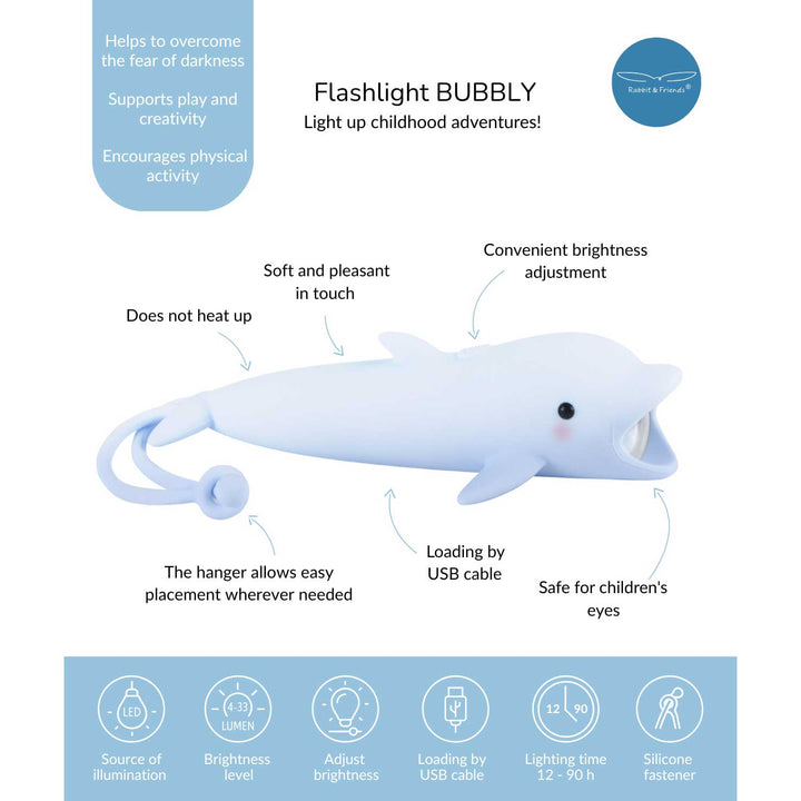 Rabbit & Friends Taschenlampe Delfin Produktübersicht