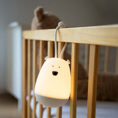 Nachtlicht Bär in weiß zum Aufhängen von Rabbit & Friends