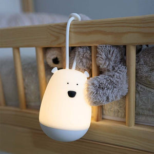 Nachtlicht Bär in weiß zum Aufhängen von Rabbit & Friends