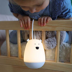 Nachtlicht Bär in weiß zum Aufhängen von Rabbit & Friends