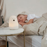 Nachtlicht Bär groß Silikon | weiß mit Akku (USB)