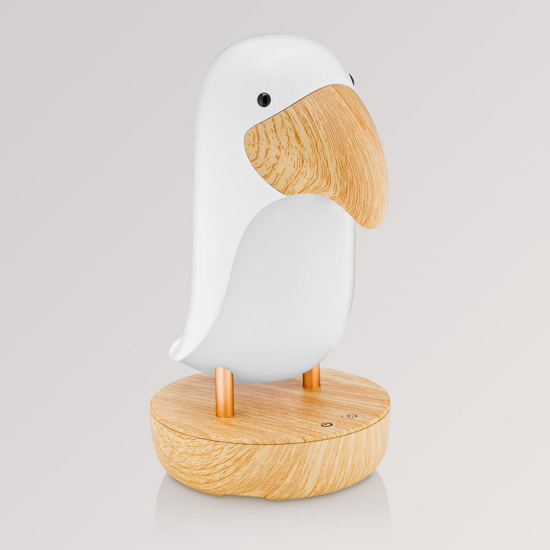 Nachtlicht Vogel mit Bluetooth-Lautsprecher in weiß von Rabbit & Friends