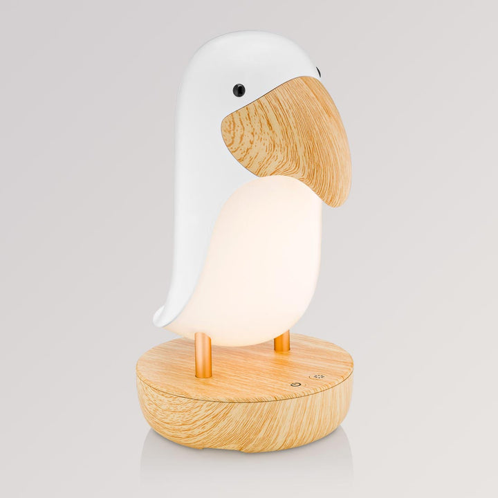 Nachtlicht Vogel mit Bluetooth-Lautsprecher in weiß von Rabbit & Friends