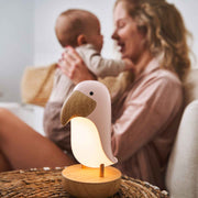 Nachtlicht Vogel mit Bluetooth-Lautsprecher in weiß von Rabbit & Friends