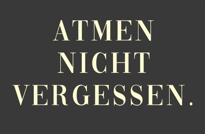 Postkarte - Atmen nicht vergessen von Rabenmütter
