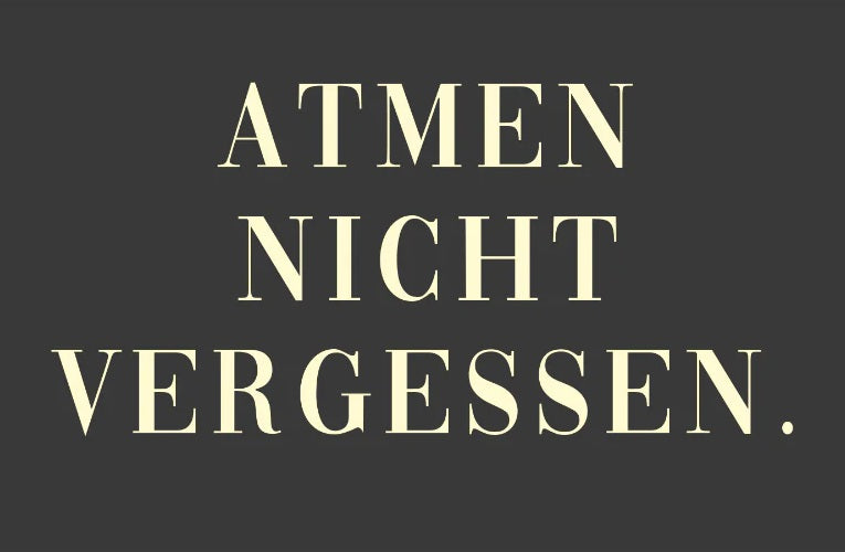 Postkarte - Atmen nicht vergessen von Rabenmütter