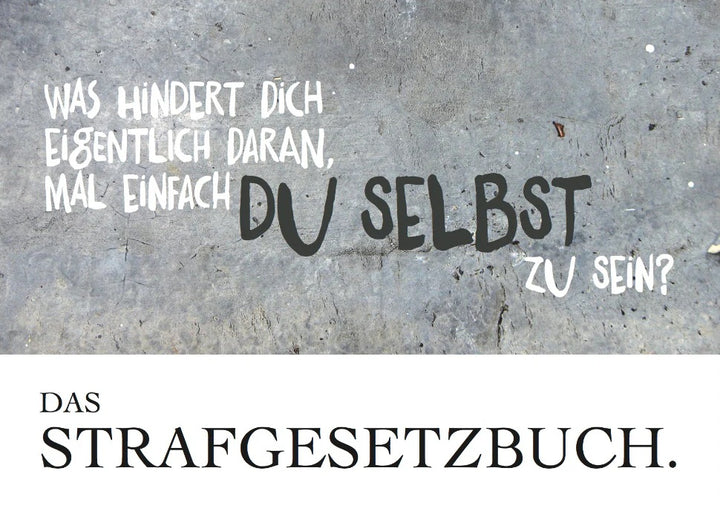 Postkarte - Du selbst zu sein von Rabenmütter