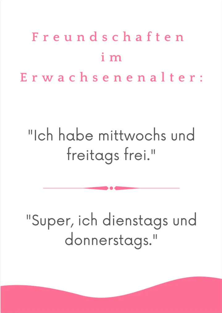 Postkarte - Erwachsenenfreundschaft von Rabenmütter