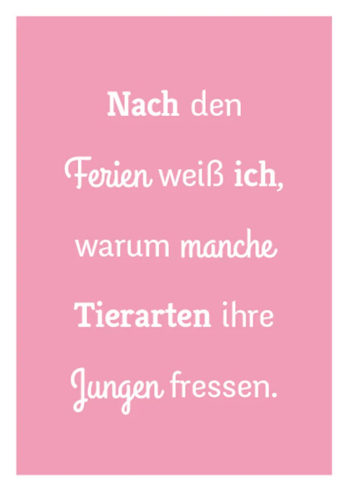 Postkarte - Jungen fressen von Rabenmütter