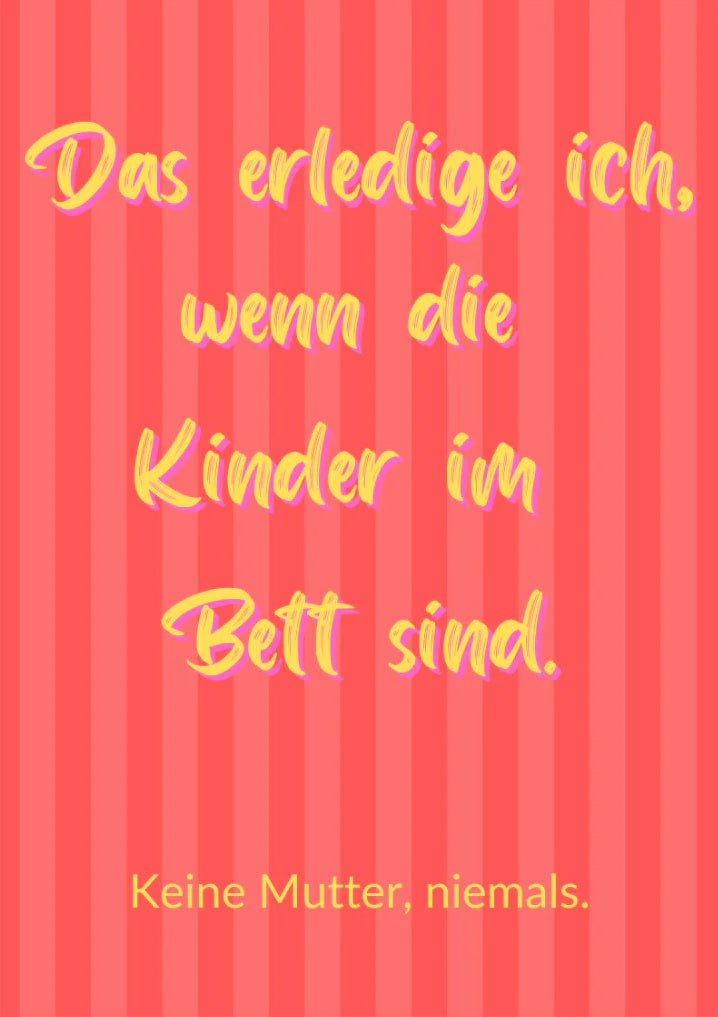 Postkarte - Kinder im Bett von Rabenmütter