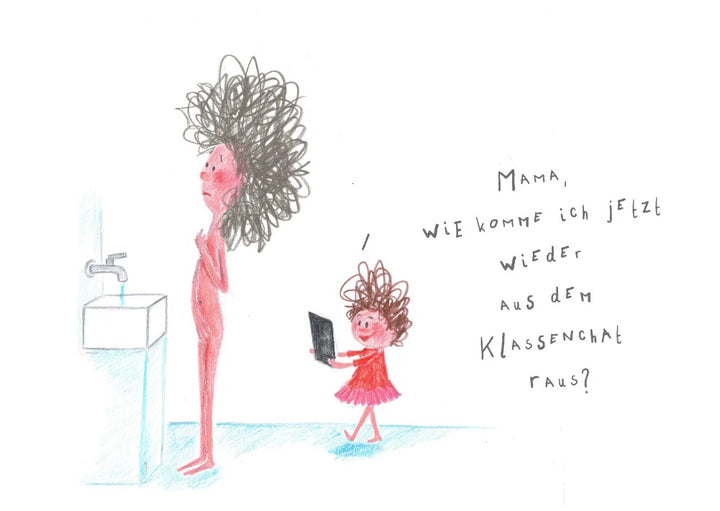 Postkarte - Klassenchat von Rabenmütter