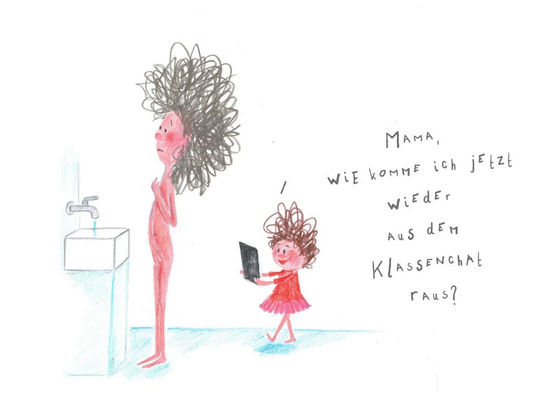 Postkarte - Klassenchat von Rabenmütter