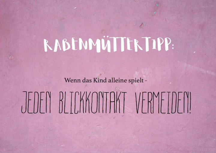 Postkarte - Rabenmütter Tipp von Rabenmütter