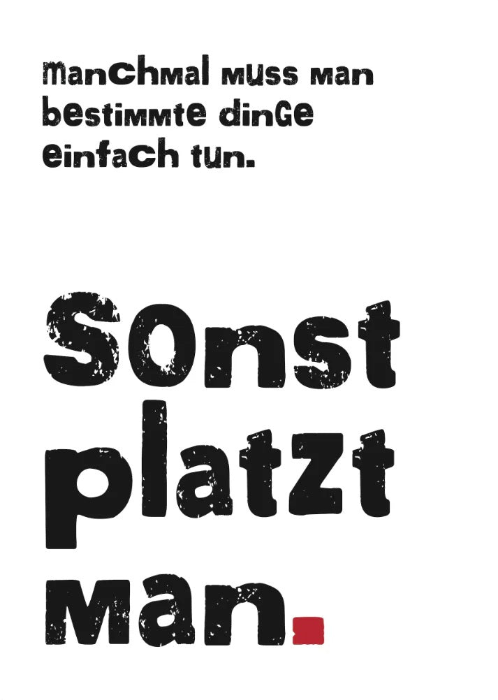Postkarte - Sonst platzt man von Rabenmütter