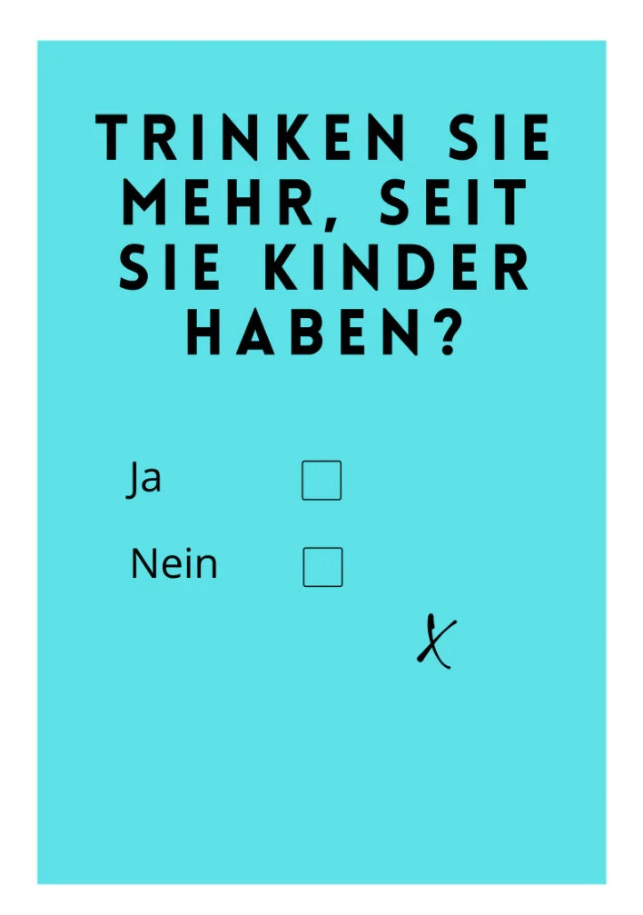 Postkarte - Trinken Sie mehr? von Rabenmütter