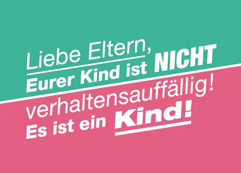 Postkarte - Verhaltensauffällig von Rabenmütter