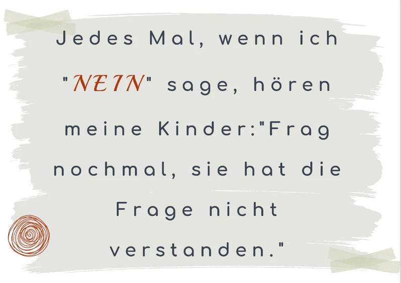 Postkarte - Wenn ich "Nein" sage von Rabenmütter