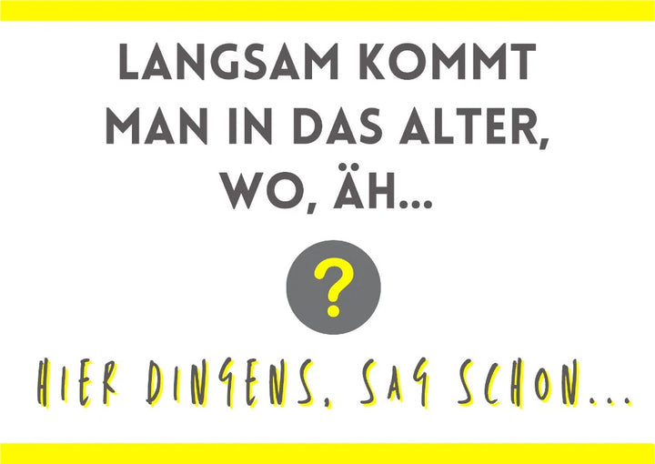 Postkarte - Wir kommen ins Alter von Rabenmütter