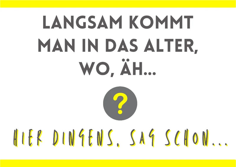Postkarte - Wir kommen ins Alter von Rabenmütter