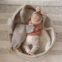 Kuscheltier & Wärmekissen Gans groß in grau von Senger Naturwelt