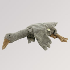 Kuscheltier & Wärmekissen Gans groß in grau von Senger Naturwelt