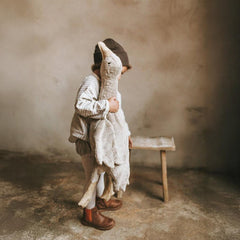 Kuscheltier & Wärmekissen Gans groß in grau von Senger Naturwelt