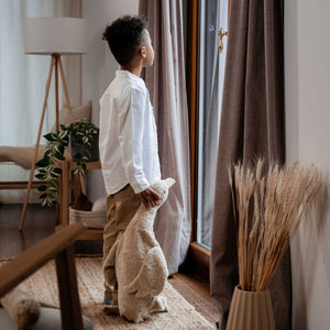 Kuscheltier große Gans im Farbton leinen von Senger Naturwelt