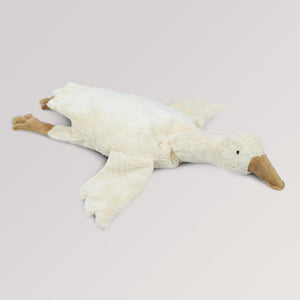 Kuscheltier & Wärmekissen Gans groß in weiß von Senger Naturwelt