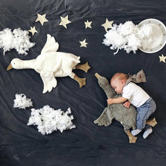 Kuscheltier & Wärmekissen Gans groß in weiß von Senger Naturwelt