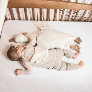 Kuscheltier & Wärmekissen Gans groß in weiß von Senger Naturwelt