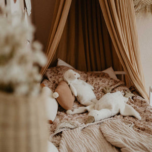 Kuscheltier & Wärmekissen Gans groß in weiß von Senger Naturwelt