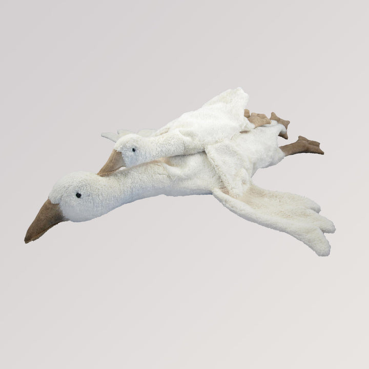 Kuscheltier & Wärmekissen Gans groß in weiß von Senger Naturwelt