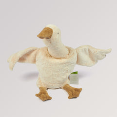Kuscheltier & Wärmekissen Gans groß in weiß von Senger Naturwelt