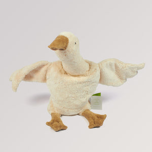 Kuscheltier & Wärmekissen Gans groß in weiß von Senger Naturwelt