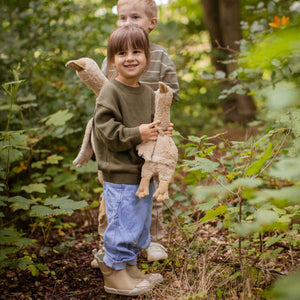 Kuscheltier kleine Gans im Farbton leinen von Senger Naturwelt