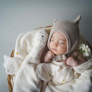 Kuscheltier & Wärmekissen Gans klein in weiß von Senger Naturwelt