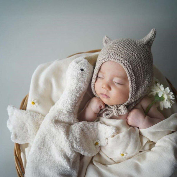 Kuscheltier & Wärmekissen Gans klein in weiß von Senger Naturwelt