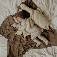 Kuscheltier & Wärmekissen Gans klein in weiß von Senger Naturwelt