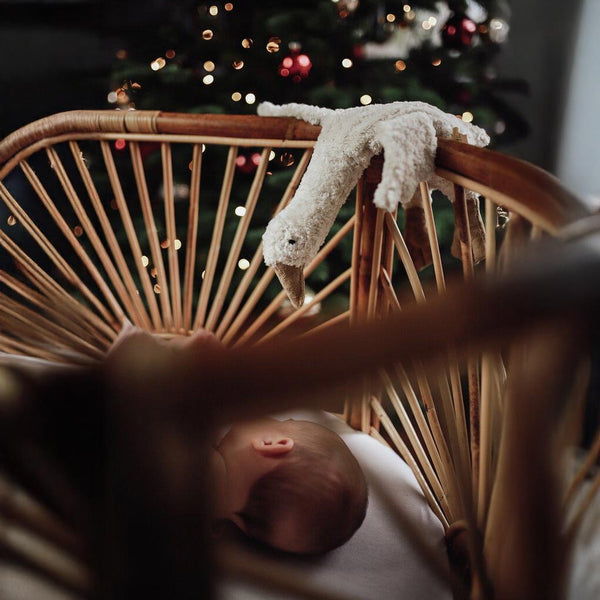 Kuscheltier & Wärmekissen Gans klein in weiß von Senger Naturwelt