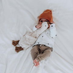 Kuscheltier & Wärmekissen Gans klein in weiß von Senger Naturwelt