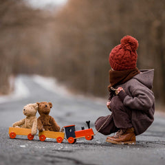 Schlenker Tierpuppe Bär, klein (30 cm) in beige von Senger Naturwelt